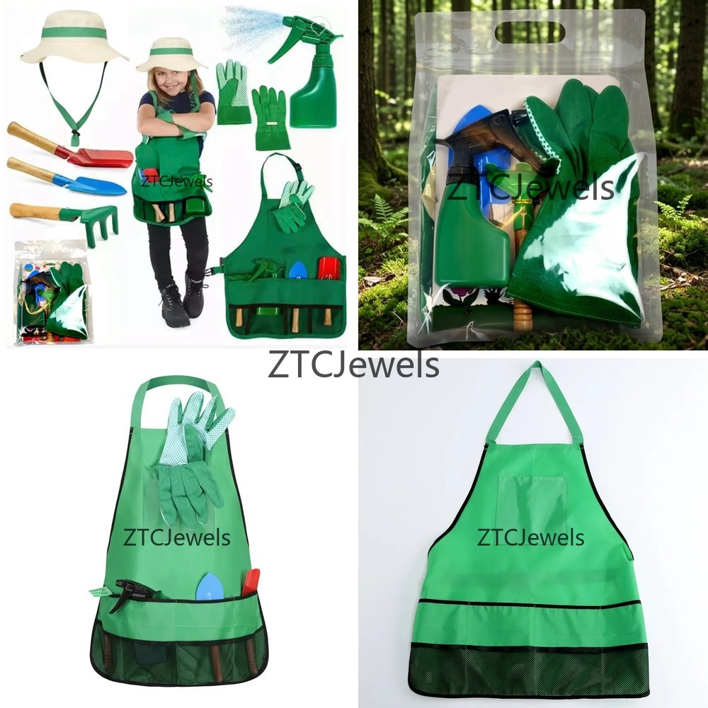 Gardening Tools Kids Set - Conjunto de Avental e Ferramentas de