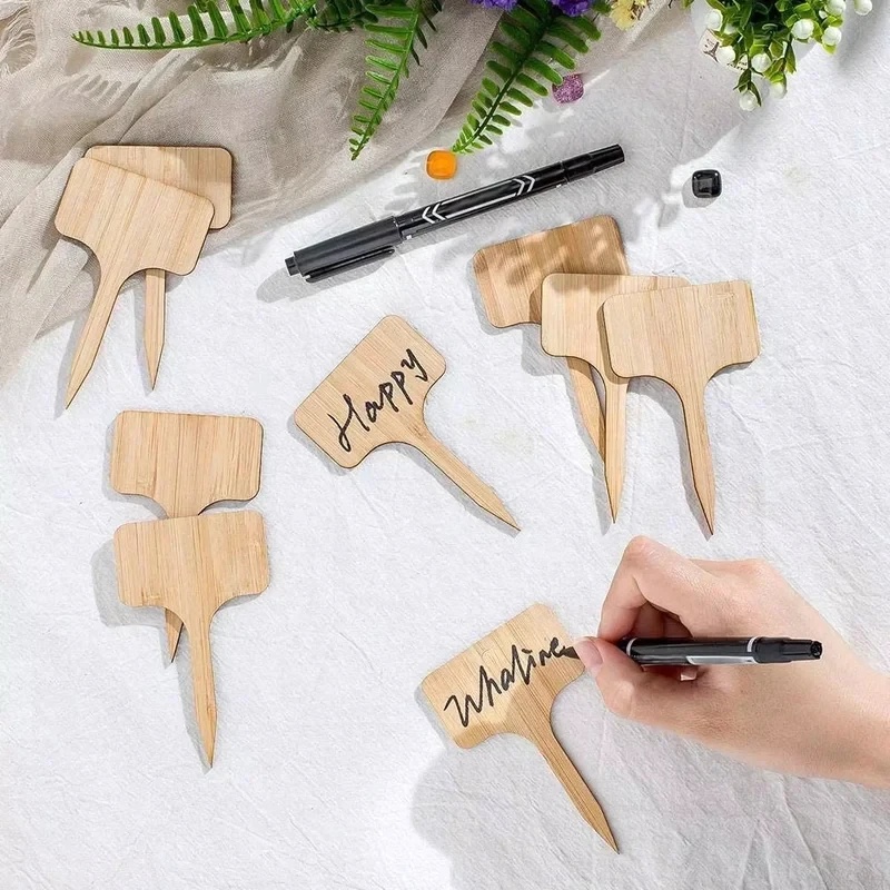 Gardening Tools Types - 10-60 unidades de etiquetas de bambu