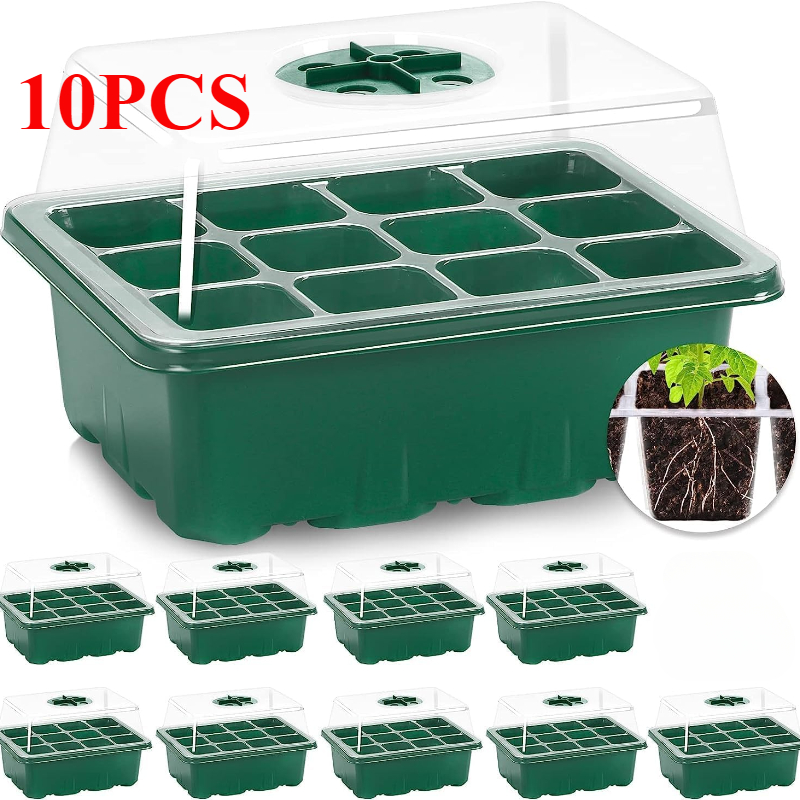 10 pçs bandejas de mudas kit i - Propagation Tray Dome avaliação e preço
