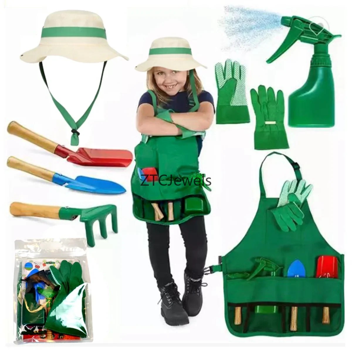 Conjunto de Avental e Ferramen - Gardening Tools Kids Set avaliação e preço