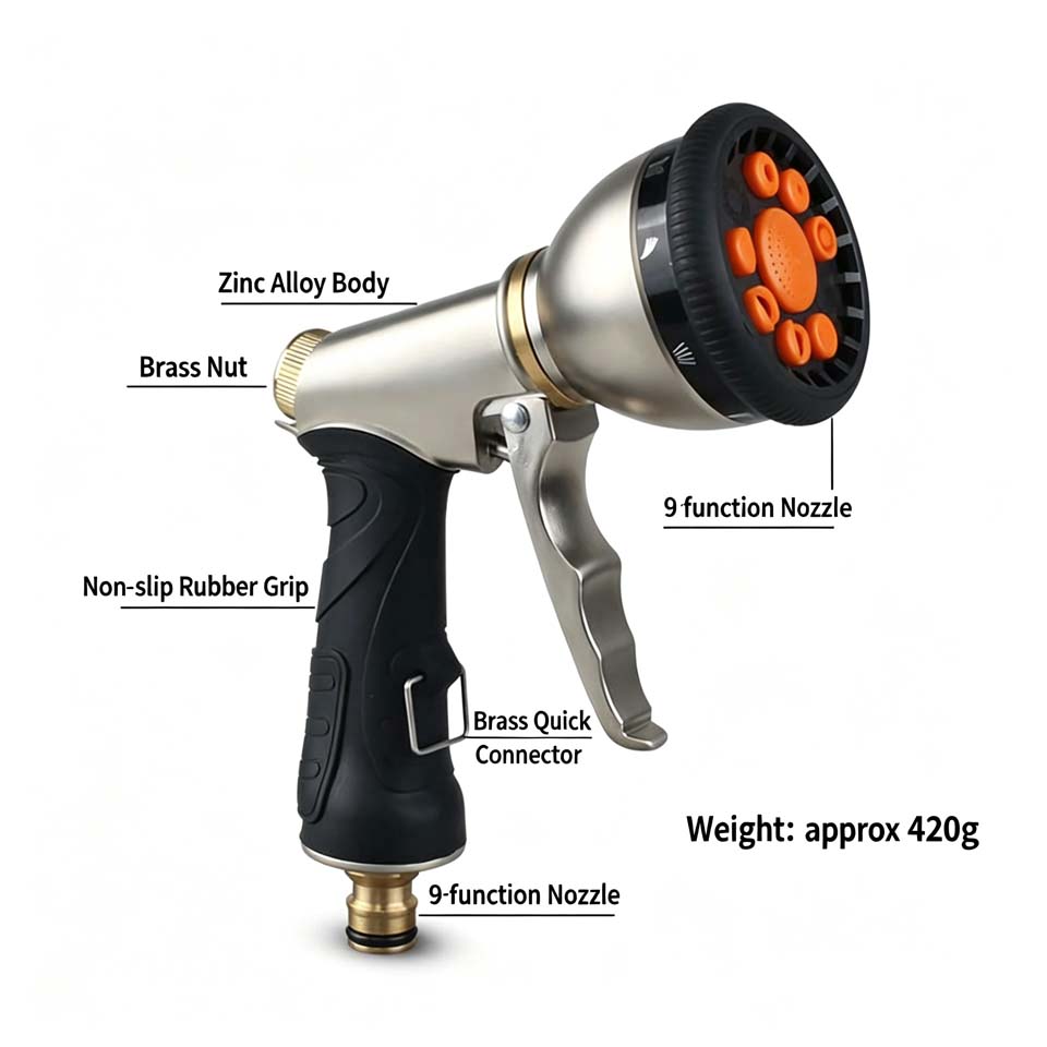 Pistola de Pulverização Multif - Gardening Tools Types avaliação e preço
